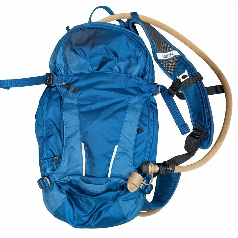CamelBak MULE 100oz Hydration Pack Backpack Blue 3L Bladder Cycling Hiking MTB